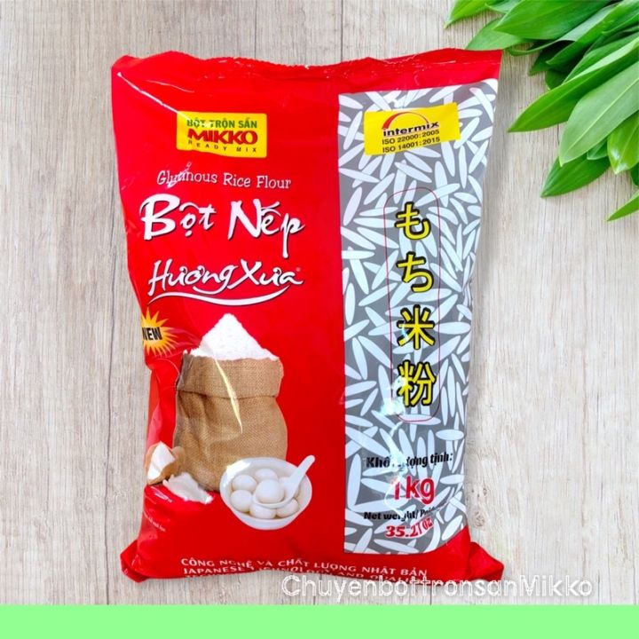 [Bột Mikko] Bột Nếp Hương Xưa 1kg. Mềm Dẻo.Thơm Ngon Bột Trộn Sẵn Mikko An Toàn Chất Lượng Công Nghệ Chất Lượng Nhật Bản