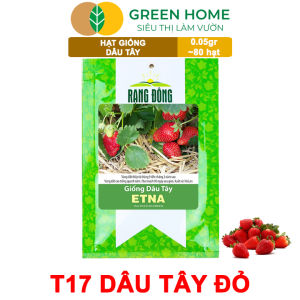 Hạt Giống Dâu Tây Đỏ Greenhome Gói 005gr~80 hạt Chịu Nhiệt Quả To Dễ Trồng Năng Suất Cao T17