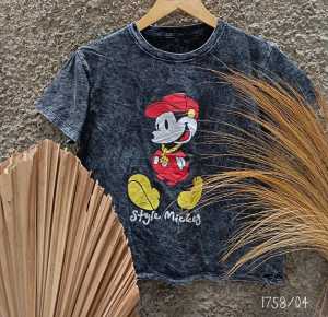 Elizabethgrosir1 BKK Kaos Standard Grosir 45 Kaos Katun combed 30s adem Acid Wash Import Baju Bangkok Kaos Oblong Perempuan