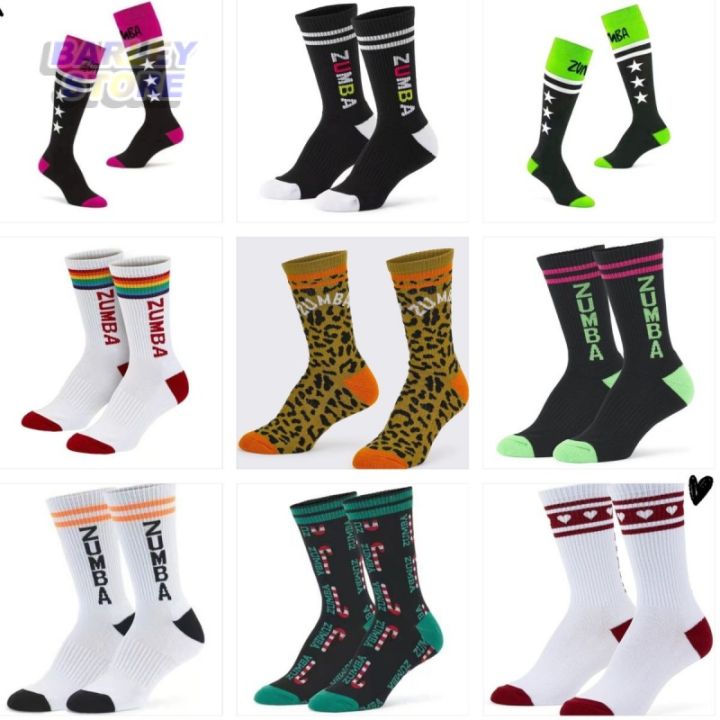 Zumba zumba New Leopard Print MidCalf Sports Socks Male and Female