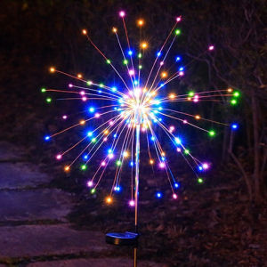 INXX Solar Garden Lights Outdoor Waterproof LED Firework Lamps for Fowerbed Garden Home Tree Flower Xmas Christmas Decoration