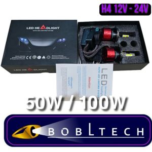 BOBLTECH Lampu Mobil Headlamp Led H4 Hi Lo 50W / 100W