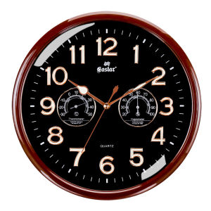 s best-selling wall clock for living room Nordic light luxury decoration 3d Digital clock with temperature humidity and night light features