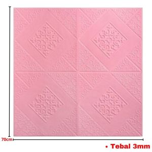 GBS Wallpaper 3D Foam Motif Batik uk 70x70cm Tebal 6mm dan 3mm Waterproof Stiker Dinding Tahan Air