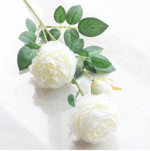 Combo 3 Cành Hoa Hồng Lụa Cao Cấp 65Cm 1 Nhánh 2 Bông 1 Nụ Nhiều Màu Trang Trí Phòng Decor Nhà Cửa Trang Trí Tết Noel