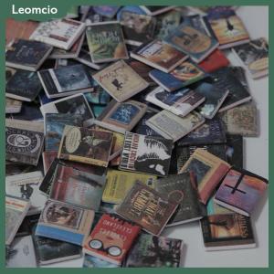[Leomcio] หนังสือบ้านตุ๊กตาขนาดเล็ก200ชิ้นอุปกรณ์เสริมชั้นหนังสือความวิตกกังวลอุปกรณ์เสริมหนังสือขนาดเล็กสำหรับตกแต่งบ้านตุ๊กตาขนาดเล็ก