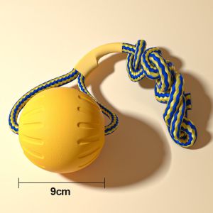 EVA ของเล่นหมา จานร่อน ของเล่นลูกบอล แบบโต้ตอบ ความเหนียวสูง ทนทาน สําหรับฝึกสัตว์เลี้ยง สุนัข