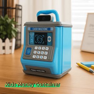 XYAX Nhựa Hộp đựng tiền cho trẻ em Khóa mật khẩu Dung lượng lớn Lợn tiết kiệm Ngân hàng tiền xu có tay cầm Hộp ATM Quà tặng trẻ em