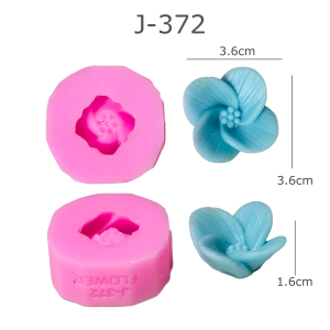 แม่พิมพ์ดอกไม้ แบบเยอะ ทำขนม ทำวุ้น ทำสบู่ได้ สวยทุกแบบ J-372