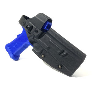 1911/2011 Platform Duty Holster for Staccato P/XC/XL TTI 2011 & Similar 1911/2011-Style Optic Protection Cover Thumb-Release Hood Adjustable Retention