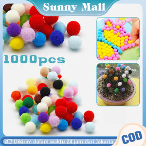 100pcs/Set Pom Pom Warna Warni Pom Pom Kecil Mini Pom Pom Warna Warni Mainan Edukasi