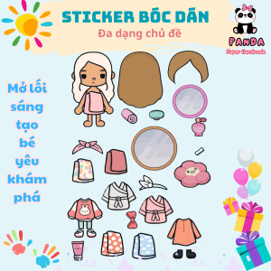 (15B)Bộ Avatar Sticker đồ chơi bóc dán đồ chơi bóc dán handmade sáng tạo cho bé