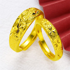 XT Jewellery Korea 24k Mens Thick Told Square Adjustable Ring Gold Plated