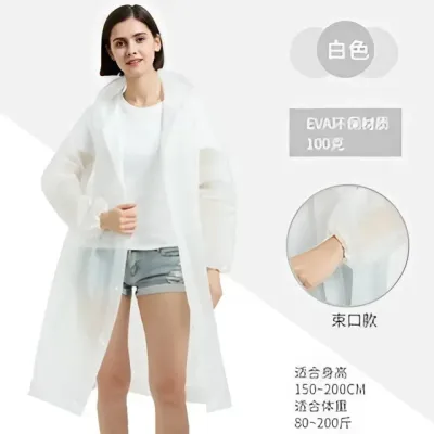 Áo Mưa Tiện Lợi Dáng Dài Gấp Gọn Dễ Mang Nhẹ Mát Màu Trẻ Trung Mặc Đẹp Tái Sử Dụng Nhiều Lần