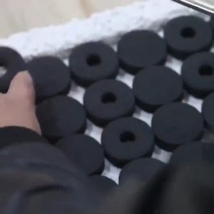 100pcs Charcoal Fruit Charcoal Ignites Spark Charcoal Special Outdoor Flammable Smokeless Barbecue Charcoal Boiling Tea Charcoal Water Smoke Charcoal