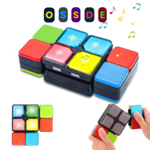 OOSDE Magic Cube Fidget Toy Musical Toys for Kid Rubiks Cube Light Toys for Kids 4 Modes