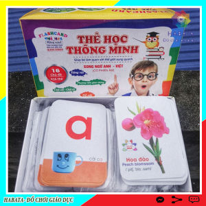 Bộ thẻ học thông minh cho bé 16 chủ đề 416 thẻ flashcard glenn doman Habata dồ chơi giáo dục