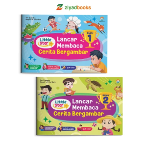 ISI 2 BUKU - Buku Lancar Membaca Cerita Bergambar Buku Membaca Berjenjang untuk Anak Ziyad books Buku Latihan Membaca