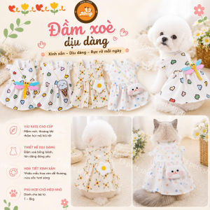 váy đầm dịu dàng xòe nhẹ dành cho chó mèo - T3 PETS SHOP