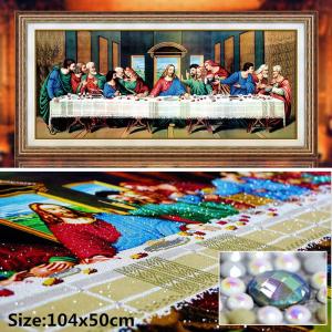 special shaped diamond painting last supper cross stitch embroidery kits 5d 3d wall sticker Jesus religious icon decoration
