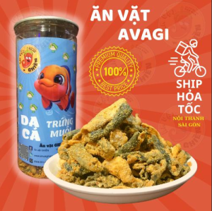 Da cá trứng muối 250g 200g đồ ăn vặt AVAGI vừa ngon vừa rẻ nhà AVAGI