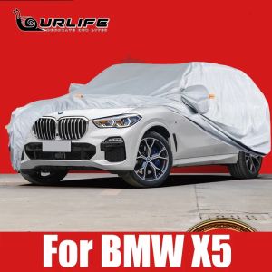 dncnf Full Car Covers polyester universal Indoor Outdoor Suv UV Snow Resistant Protection Cover For BMW X5 E70 F15 E53 Accessories 7P3H9