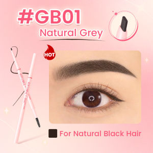 PINKFLASH 1mm Eyebrow Pencil Smooth Waterproof Long-lasting High Pigment Break-resistant 4 Colors