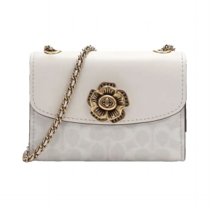 COACH camellia series small square bag 30592 shoulder bag womens messenger bag Messenger bag