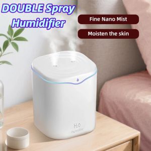 2.2L Air Cleaner Home Aroma Scent Diffuser Color Changing 2Liters Double Nozzle Air Humidifier
