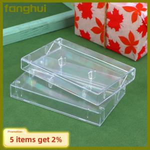 fanghui 1Pc Cassette Tape Transparent Storage Box Audio Magnetic Recording Blank Tape Case Dustproof Box