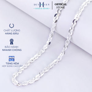 Dây Chuyền Bạc Nữ Duy Hiển S925 Kiểu Ý Xoắn Rối Sang Trọng Nổi Bật