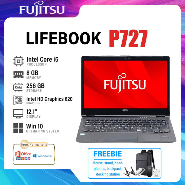 Fujitsu Lifebook Laptop Intel Core i5-7th Gen 8GB RAM + 256GB SSD