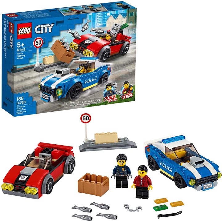 BrickStory LEGO City Police Highway Arrest 60242 185 Pieces