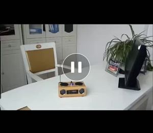Portable Wireless Bluetooth Speaker Subwoofer Bamboo Wood Multifunction Radio R Deep Bass with TF USB/Ready stock