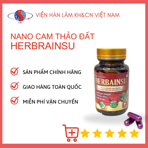 [CHÍNH HÃNG-LỌ 60 VIÊN] NANO CAM THẢO ĐẤT HERBRAINSU hỗ trợ chuyển hóa đường cải thiện chỉ số đường huyết