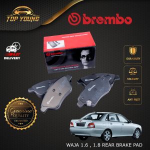 BREMBO PROTON WAJA 1.6 1.8 REAR (BELAKANG) RW BRAKE PAD ORGINAL