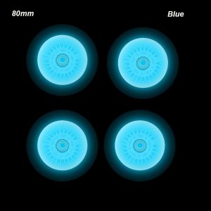 IDMU94789 4pcs Multicolors 70mm 68mm 64mm 60mm 62mm Roller Wheels Parts Flash Wheel Outdoor Inline Skates 80mm 76mm 72mm
