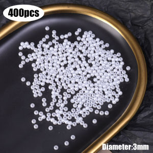 3/4/6/8/10/12mm Pearl Beads ABS Loose Round Beads for DIY Jewelry Making White Beige DIY Imitation Garment Beads