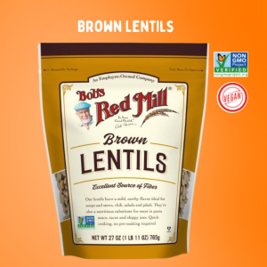 Bobs Red Mill Brown Lentils 765g |  ถั่วเลนทิลสีน้ำตาล | Sunshine Market