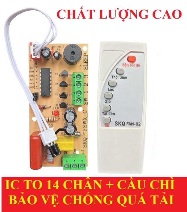 Mạch quạt điều khiển từ xa LOẠI TỐT TIẾNG VIỆT MẠCH TO IC 14 CHÂN CÓ ...