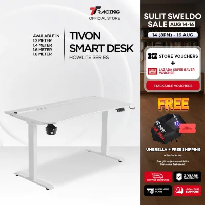 TTRacing TIVON Smart Standing Desk Ergonomic Electric Height Adjustable PC Gaming Table