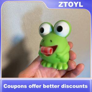 【ZTOYL】 Trẻ em Sáng Tạo Giải nén Fidget Đồ chơi Pinch ếch khủng long dính lưỡi ra giảm bớt căng thẳng Đồ chơi giáng sinh quà tặng cho trẻ em