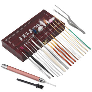 Trọn bộ đầy đủ ráy và mát xa tai 12 món và 20 món hộp gỗ full box chuyên nghiệp - Lấy ráy tai - chăm sóc tai - dụng cụ vệ sinh tai