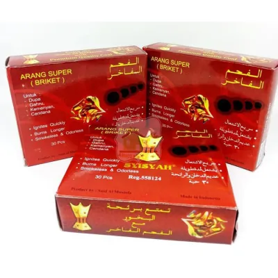 Arang Super Briket Kemasan isi 30pcs Arang