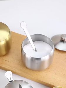 Hũ đựng gia vị Inox 304 cao cấp kèm muỗng lọ đựng gia vị 250ml chống gỉ bền đẹp cho nhà bếp