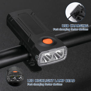 1000LM Bike Light Rechargeable LED Bicycle Flashlight USB Front Headlight Waterproof with 3 Modes for Night Cycling Accessories