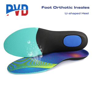 PVD 1Pair High Arch Support Insole Breathable Shock Absorption Insole Flat Feet Foot Running Athletic Gel Shoe Insoles for Women Men