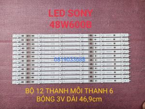 THANH LED TIVI SONY 48W600B 2014_SONY_DIRECT_48-AB_3228_6LEDs_Rev1.0 HÀNG MỚI 100% BỘ 12 THANH MỖI THANH 6 BÓNG 3V DÀI 469cm