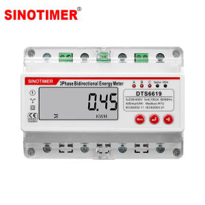 Multifunction RS485 Wattmeter 100A 380V AC Three Phase Photovoltatic Energy Meter kWh Power Power HZ Meters