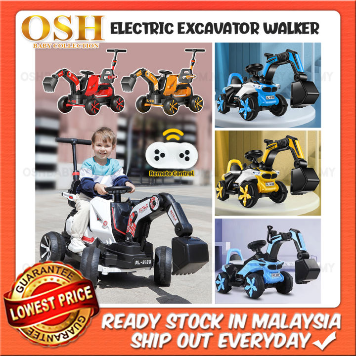 6V ELETRIC EXCAVATOR WALKER with remote control Children